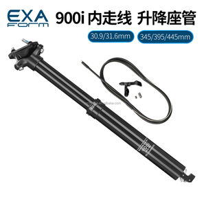 Tija de sillín de suspensión de Control remoto EXAform para bicicletas de montaña 30,9/31,6 tija de sillín de aleación telescópica hidráulica de enrutamiento interno - Product Image 6