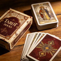 Impression personnalisée de 78 cartes de tarot au meilleur prix, cartes de tarot personnalisées de haute qualité avec guide, impression couleur OEM