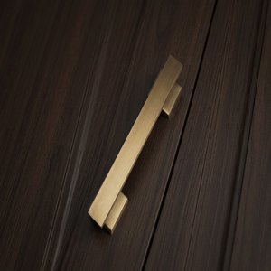 Modern Brass <b>Cabinet</b> Pull <b>Handle</b> High Quality Durable <b>Kitchen</b> Hardware <b>Door</b> <b>Cabinet</b> Drawer Wardrobe Use - Product Image 2