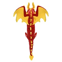 Poupée en tissu peluche cristal Super Soft Baby Learning Red Black Custom Dragon Plush Toy