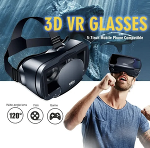 نظارات ذكية VRG <span class=keywords><strong>Pro</strong></span> 3D <span class=keywords><strong>VR</strong></span> سماعة رأس خوذة للألعاب الواقع الافتراضي 5-7 بوصة بشاشة كاملة هواتف ذكية للأفلام والألعاب - Product Image 6