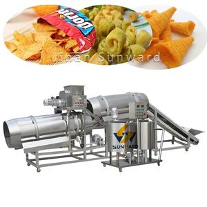 300 kgバイカラー三色コーンスナックペレット押出機モカスナックチーズボールシリアル包装機 - Product Image 4