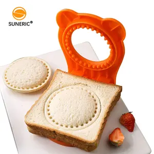 Bán buôn nhựa vui vẻ sản xuất bánh mì Sealer Set bánh sandwich cắt cho trẻ em DIY ăn trưa