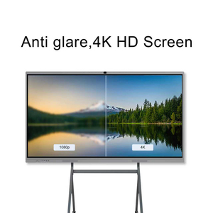 ไวท์บอร์ดอินเทอร์แอคทีฟ LCD Ancenview ขนาด 65/75/86/98/110 นิ้ว ความละเอียด 4K UHD รองรับการสัมผัส 20 จุด ระบบปฏิบัติการ Android/Windows โครงอะลูมิเนียม - Product Image 4