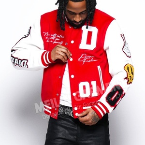 Fabricant de vestes universitaires en molleton avec broderie chenille personnalisée, vestes de baseball pour hommes, vestes varsity - Product Image 3