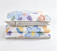 Liquidation en gros – Stock disponible – Parure de lit florale 4 pièces 100TC 133*60 en polyester doux pour la peau – Housse de couette prête à être expédiée