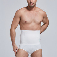 Bambú carbón transpirable tela Tummy Control Shaper cintura alta vientre faja hombres calzoncillos sin costuras cómodo Shapewear