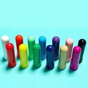 Tube nasal PM coloré DIY avec noyau en coton, bouchon nasal, tube d'<span class=keywords><strong>inhalation</strong></span> en plastique, tube d'emballage, aide à la pativité nasale - Product Image 6