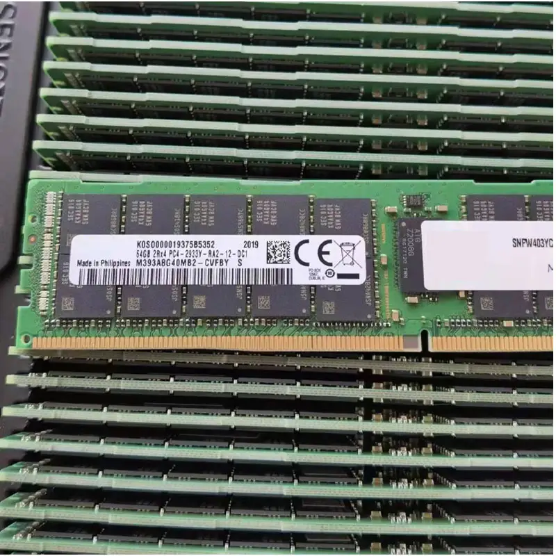 ذاكرة عشوائية 100% جديدة بسعة 64 جيجابايت DDR4 2400 ميجاهرتز من نوع RDIMM ذاكرة M386A8K40BMB-CRC