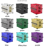 Cages à chiens en métal empilables en gros, cages en aluminium pliables pour animalerie, abri, aéroport, commande en gros, réduction