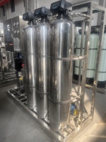 Pompe d'équipement de purification d'eau par osmose inverse industrielle monophasée certifiée 1 tonne, 1 an, 500 L/heure, eau potable pure