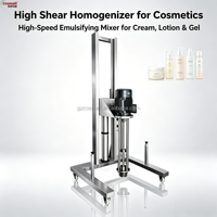 Homogénéisateur à Cisaillement Élevé pour Cosmétiques, Mélangeur Émulsifiant Haute Vitesse pour la Production de Crèmes, Lotions, Gels et Lait Corporel