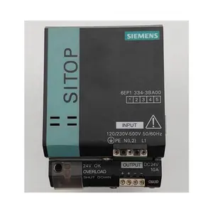 NEW ORIGINAL 6EP1334-3BA00 SITOP PSU200M 10 A Stabilized power supply input: 120/230-500 V AC