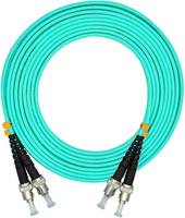 Câble de raccordement LC-LC 10G en fibre optique multimode blindé OM3, pigtail optique double cœur OM4