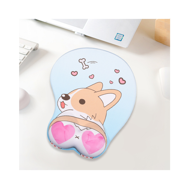 Ergonomic Anime Cute Gel Mouse Pad Non-Slip Backing Wrist Support Easy Typing Pain Relief Gaming Office Computer Laptop