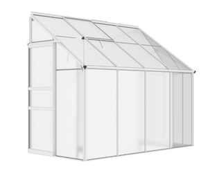 4.1x8.3FT maigre à concevoir pour la plantation de graines peu encombrantes Serre de plain-pied extérieure avec cadre en aluminium galvanisé Maison de jardin - Product Image 2