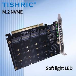 TISHRIC 4 NVMe RAID, tarjeta dividida de 2x32Gbps, velocidad de transferencia, producto informático - Product Image 6