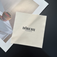 Chiffon de polissage en microfibre pour bijoux, logo personnalisé, emballage personnalisé pour bijoux en or, argent et diamants, vente en gros