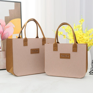 Bolsa de Compras Plegable Reutilizable de Fieltro con Asa de Tela No Tejida y Correa para el Hombro, Ideal para Almacenamiento en el Hogar y Publicidad Exterior - Product Image 6
