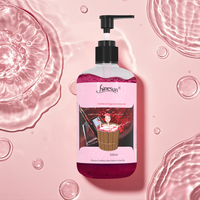 OEM/ODM 500ml mousse liquide longue durée parfum de vin rouge soulagement relaxant bain huiles essentielles pour le corps bain moussant trempage au sel