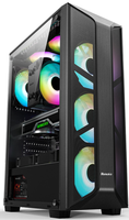 Casing PC Kustom OEM, Casing Desktop Kantor ATX SK-18, Casing Komputer PC dengan Panel Akrilik, Kipas, Anti Debu, Kaca CPU