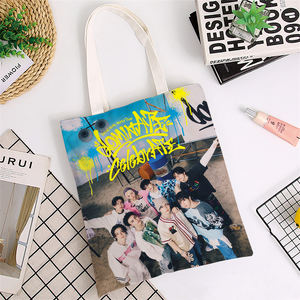 Bolsa de Lona KPOP STRAYKIDS, Bolsa de Compras Resistente con Asa al Hombro y Diseño de Figura - Product Image 5