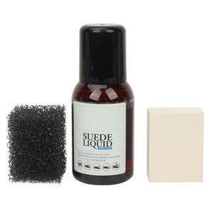 Kit de limpieza de gamuza líquida de 100 ml con esponja para el cuidado del calzado y eliminación de manchas - Product Image 4