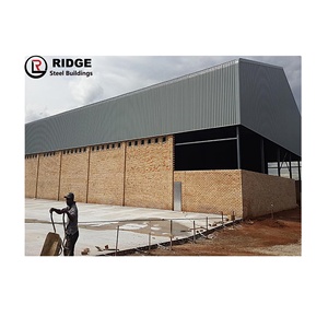 Installation facile, portail de bâtiment en acier, Construction de 75mm, panneau Sandwich en <span class=keywords><strong>laine</strong></span> de verre, granges préfabriqués pour entrepôt - Product Image 3