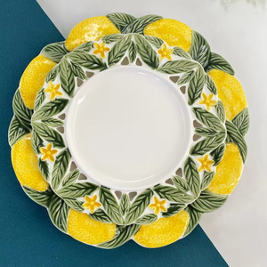 SYL <span class=keywords><strong>Assiette</strong></span> en céramique citron style européen Bol créatif Vaisselle ménagère Fruits Table basse <span class=keywords><strong>Assiette</strong></span> à dessert - Product Image 2