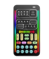 Carte son miniature I9 pour enregistrement, changeur de voix, ensemble avec lumières LED colorées pour diffusion en direct, effets audio multiples, outil micro