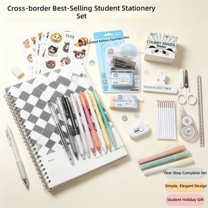 Ensemble de papeterie pour étudiants, cadeau surprise pour la rentrée scolaire, parfait pour les cadeaux de groupe en classe, ensemble de papeterie de haute qualité, fournitures scolaires - Product Image 3