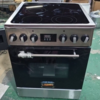 Cuisinière à induction électrique 4 foyers 2026 60 avec four électrique, combinaison cuisinière autoportante, écran LCD