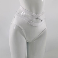 Pantalon en Nylon blanc à fleurs en maille pour femmes, Top dos nu Sexy, taille moyenne, grande taille, vêtements de danse pôle pour femmes, Offre Spéciale
