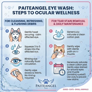Nettoyant pour les yeux des animaux de compagnie 100 ml, éliminateur de taches de larmes pour chiens et chats, liquide nettoyant doux 2-en-1, soulagement des rougeurs pour petits animaux, OEM personnalisé - Product Image 5