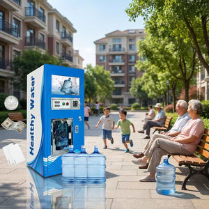 Anti-Corrosion 24H Pure Water Vending Machine for Beach and Marina UV Ozone Sterilized Chilled Ice Water Station Outdoor Kiosk - Product Image 2