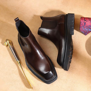 Chaussures plates décontractées et habillées DSYX pour hommes, en cuir véritable respirant, légères, antidérapantes, pour l'extérieur - Product Image 4