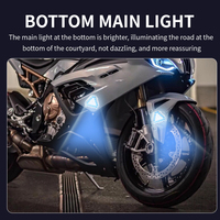 Lampe stroboscopique à LED RVB pour avion Télécommande sans fil Clignotant Lampe d'avertissement anti-collision pour moto et vélo
