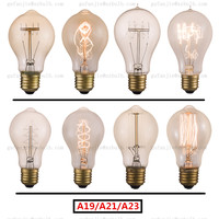 Ampoules à incandescence décoratives rétro 25W 40W 60W, ampoules à filament A19 ST58 ST64 G80 G95 G125 T185 T300 T45, ampoules Edison vintage