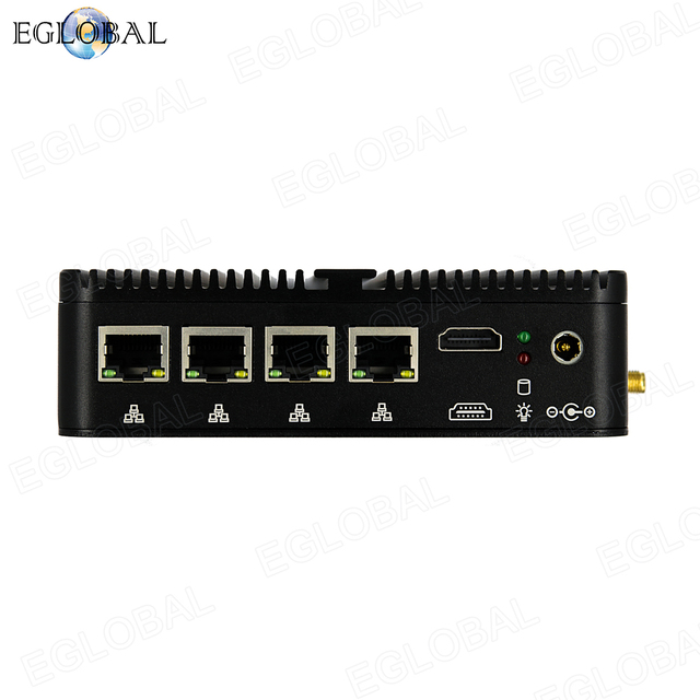 EGLOBAL 12th Gen N100 J4125 PfSense Firewall Router 4x I226 2.5G LAN 2xDDR4 Industrial Fanless Mini PC 4xUSB OPNsense PVE ESXi