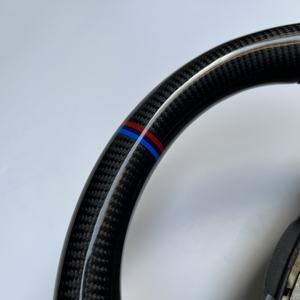 CCExcellent, suministro de <span class=keywords><strong>f</strong></span>ábrica personalizado para BMW E60 E63, volante de cuero perforado con modelo <span class=keywords><strong>Macan</strong></span> de fibra de carbono Real - Product Image 4