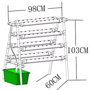 Système hydroponique vertical en tuyaux PVC pour jardin intérieur - Product Image 4