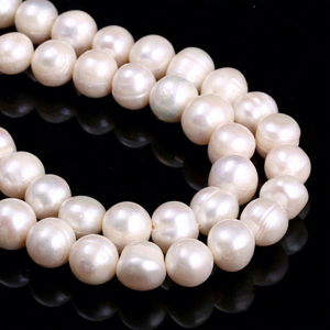 Hochwertige Naturgezüchtete Süßwasser-Kartoffelperlen, Bunt, Echt, Lose für DIY-Schmuckherstellung, Weiß, Rosa, Lila, 12mm - Product Image 5