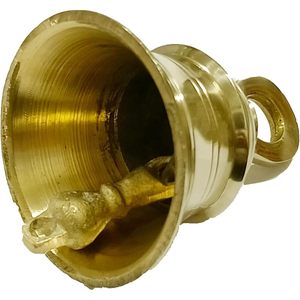 PARIJAT HANDICRAFT Engraved Brass Temple Bell Hanging Ghanti for Pooja Room and <b>Mandir</b> Home Decor Religious Brass Pooja Bell - Product Image 5