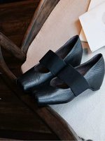 OEM ODM Unterstützung Großhandel Trendige Retro Damen Mary Jane Schuhe mit Niedrigem Absatz Vintage Alltags- und Büroschuhe Elastisch und Bequem