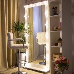 Espejo de pie con Bluetooth y luces LED, decoración para el hogar, estantería invisible para libros, espejo de cuerpo entero para <span class=keywords><strong>vestir</strong></span>, venta al por mayor. - Product Image 4