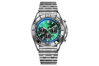 2026 Dulunwe 6069 Neue Automatische Mechanische Uhr für Herren Chronograph Grünes Zifferblatt Gummiarmband Wasserdicht Luxus Sportuhr