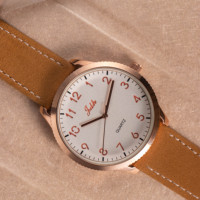 Montre à quartz OEM Virtue Rest-Style pour homme, luxe, sport, élégante, bracelet en cuir et maille, bande de 20 mm, design tendance en alliage de 42 mm