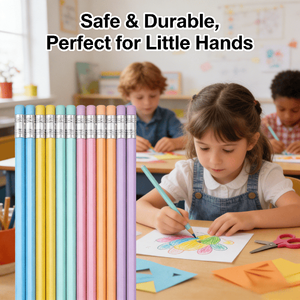 X323 X729 -1 Confezione da 4 Matite Colorate HB Assortite, Matite in <span class=keywords><strong>Legno</strong></span> con Design Carino - Product Image 3