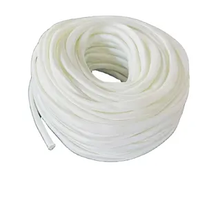 Deem xử lý nhiệt sợi thủy tinh bện cáp sleeving bện nhiệt độ cao sợi thủy tinh bện cáp tay áo