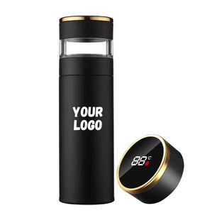 Custom Logo Printed Smart Water Bottle Promotion Corporate Activity Business Gift Vacuum Flask with LED Temperature Display - Product Image 1